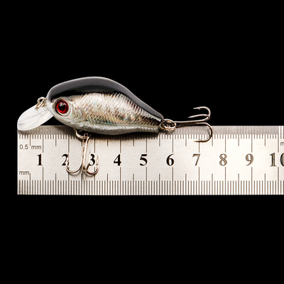 5 رنگ 6CM/7.8g چشم های سه بعدی پلاستیکی طعمه سخت ریختن Trolling 0.50m-1.5m شناور Crank طعمه ماهیگیری