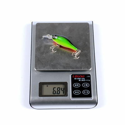 6 رنگ 7CM/6.8g چشم های سه بعدی پلاستیکی طعمه سخت 0.30m-1.5m شناور کراک طعمه ماهیگیری