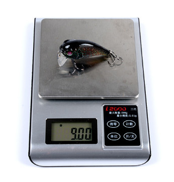 6 رنگ 5.3CM / 9g 6# قلاب ها چشم های سه بعدی نقاشی پلاستیکی طعمه 0.30m-0.9M کراک شناور طعمه ماهیگیری
