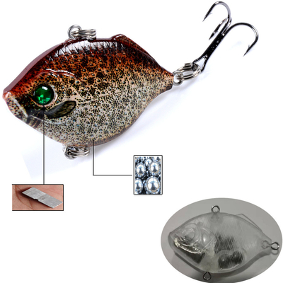8 رنگ 4.5CM/8.8g 10# قلاب لایه شنا کامل Long Shot Hard Bait رنگ VIB طعمه ماهیگیری