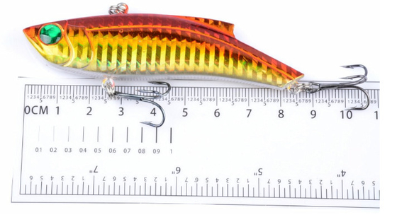 5 رنگ 9.6CM/26.5g 4# لایه شنا کامل طعمه سخت شات طولانی تر VIB طعمه ماهیگیری