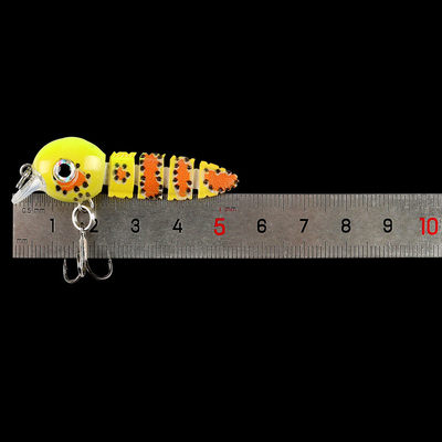 5 رنگ 5.5CM/3.9g Minnow کرم خون طعمه های لایه شنا کامل طعمه های ماهیگیری ماهیچه ای چند مفصل