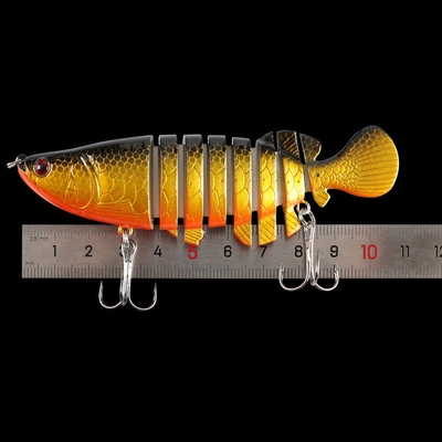 13 رنگ 10.5CM/18.6g چشم های سه بعدی طعمه ماهی اژدها زیر آب هشت طعمه ماهیگیری چند مفصل