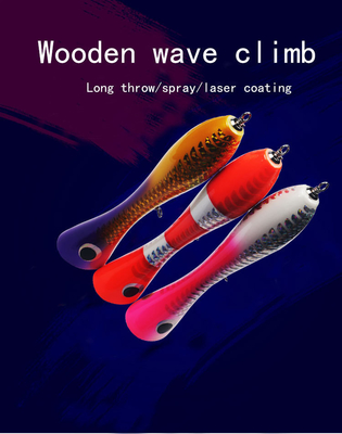 3 رنگ 20CM/120g لیزر پوشش چوب طعمه Treble قلاب های بزرگ دهان Bass Snakehead Popper چوبی طعمه ماهیگیری
