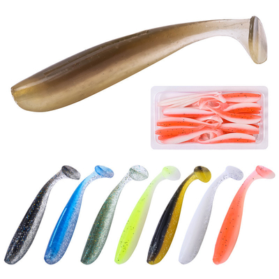 14 رنگ 6CM/1.6g 20PCS/Bag مچ ماهی طعمه مارمولک غرق شدن پی وی سی طعمه نرم طعمه ماهیگیری