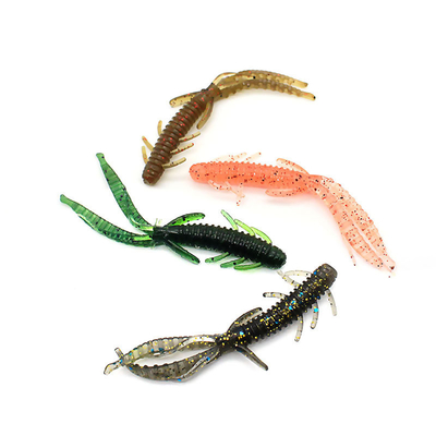کباب بامبو کباب سیلیکون کباب طعمه نرم ماهیگیری 7.2CM/1.8g 10PCS/Bag