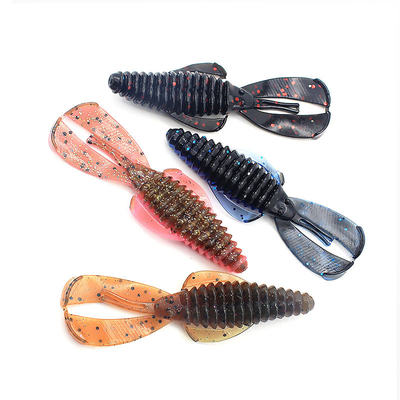 کباب بیونیک کرم سیلیکونی طعمه ماهیگیری نرم 12 رنگ 8CM 4.5g 10PCS/Bag