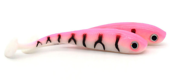 کلاهبردار T Tail Monnow Lures طعمه نرم ماهیگیری سیلیکون 11 رنگ 7CM 2.1g